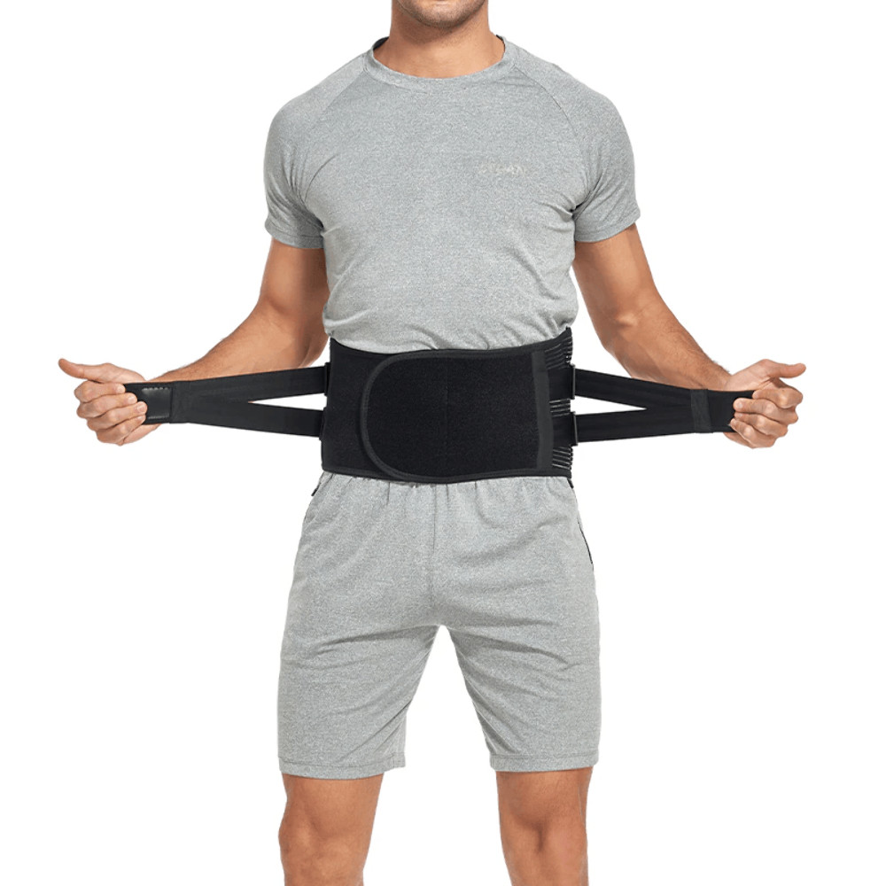Adjustable Lower Back Support Brace Lumbar Pain Relief Waist Belt For Men Women