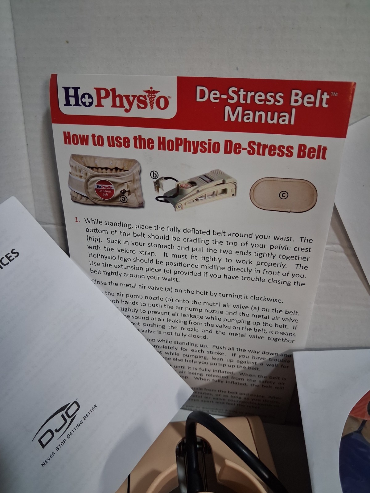 Dr. Ho’s HoPhysio Lower Back Decompression De-Stress Belt & Pump Size M 38-42