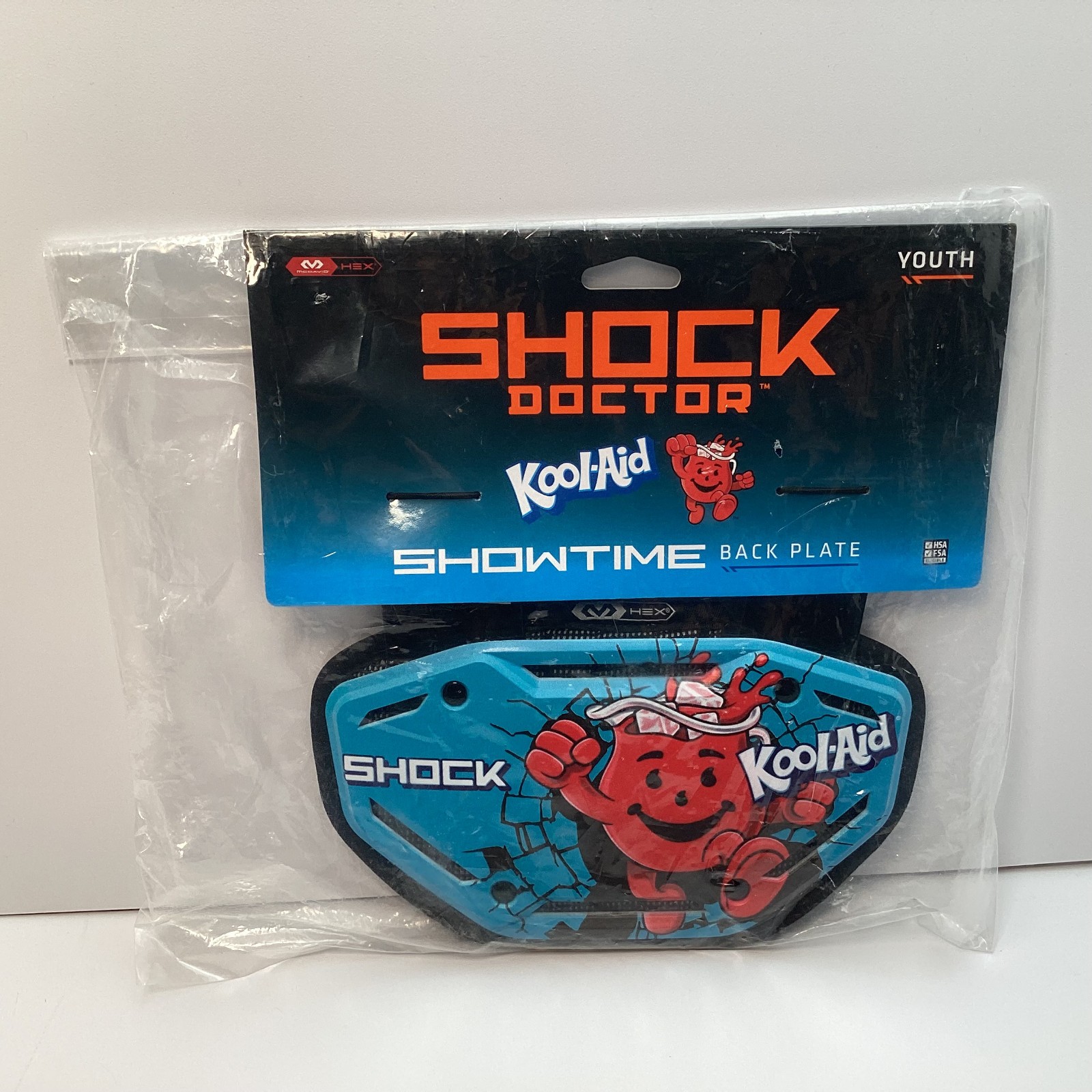 Shock Doctor Showtime Youth Football Back Plate Kool-Aid Man SD32190-60482-OSFM