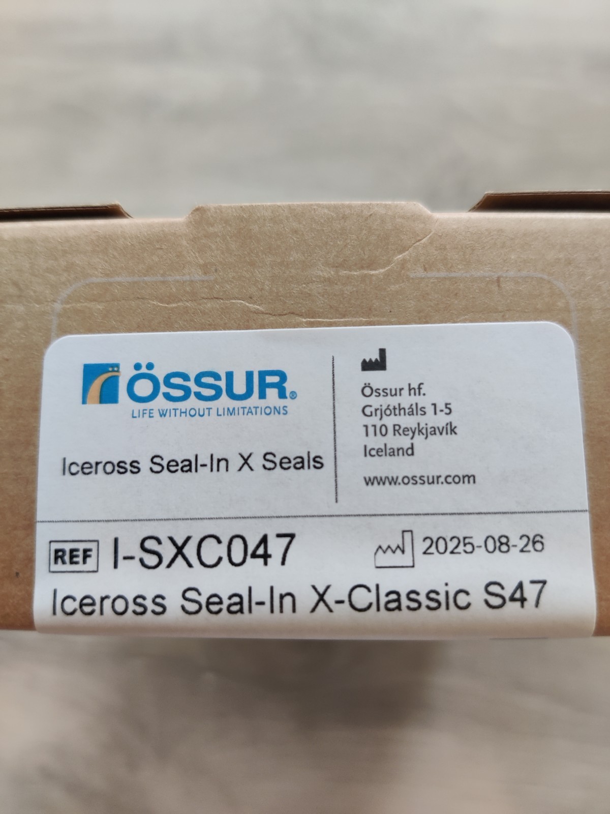 Ossur Iceross Seal-In X Classic Liner Seal Size 47 SEAL ONLY/NO LINER