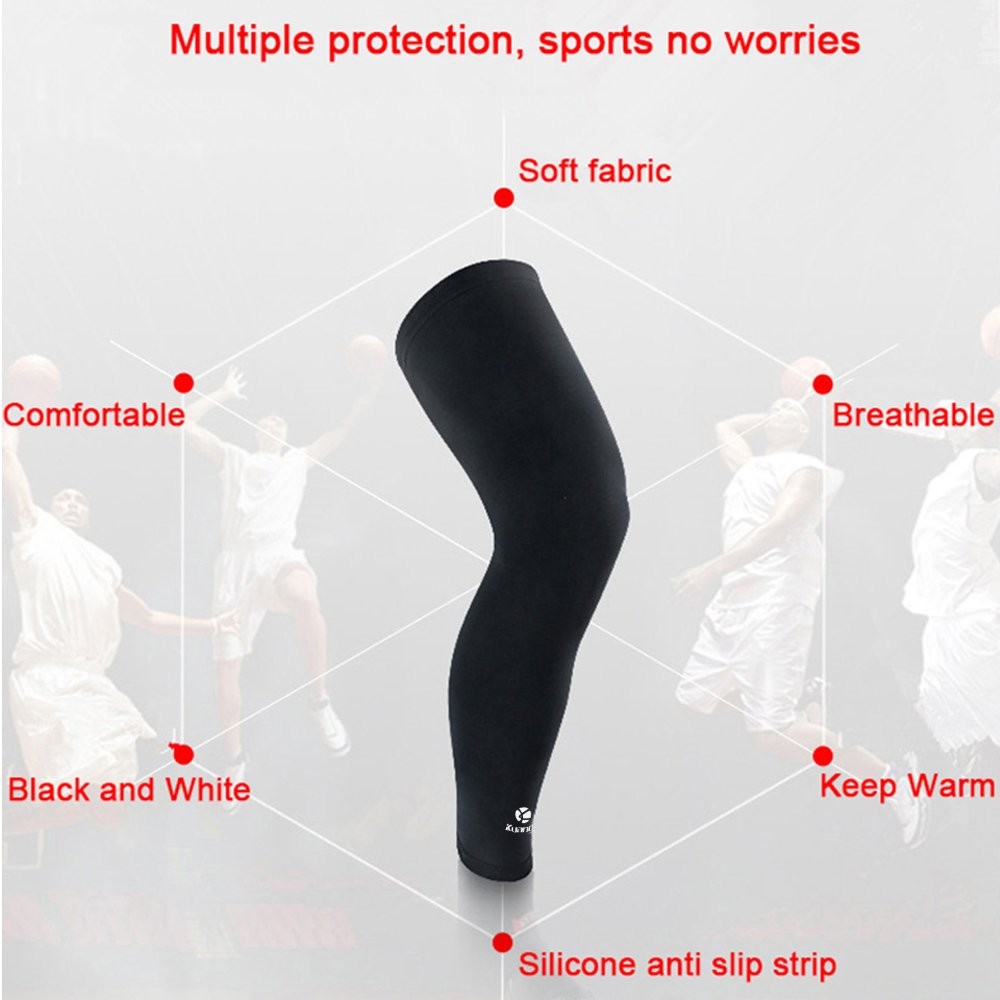 Full Leg Compression Sleeves Knee Braces Pain Relief for Cycling Running Mara…