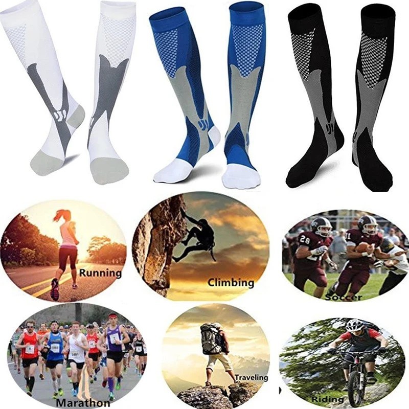 30-40 mmHg Compression Socks – Knee High Support for Running & Sports
