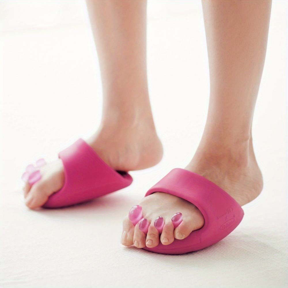 Lightweight Robust Reliable Dependable A Pair of Silicone Toe-Separated Slippers