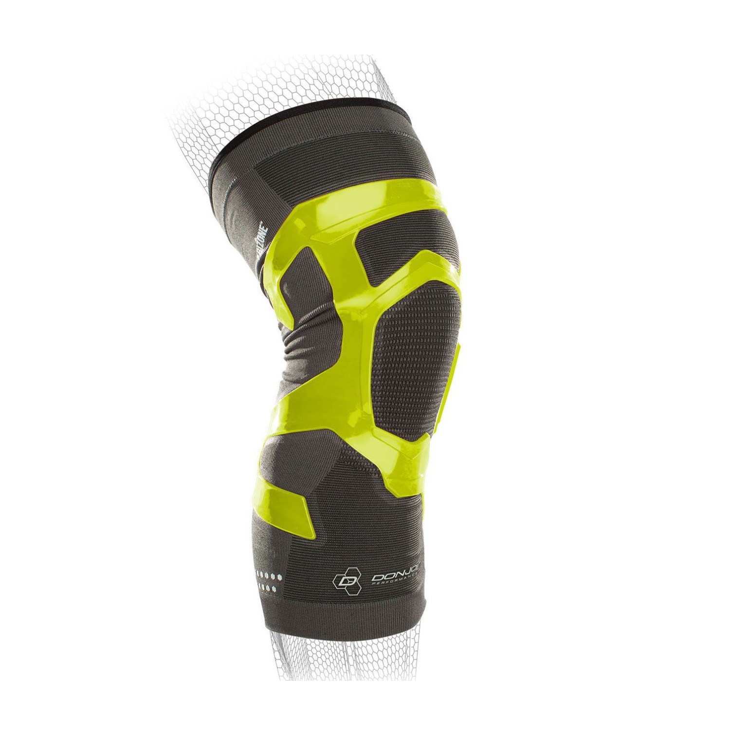DonJoy Performance Trizone Knee Brace (Slime Green, Medium, Left)