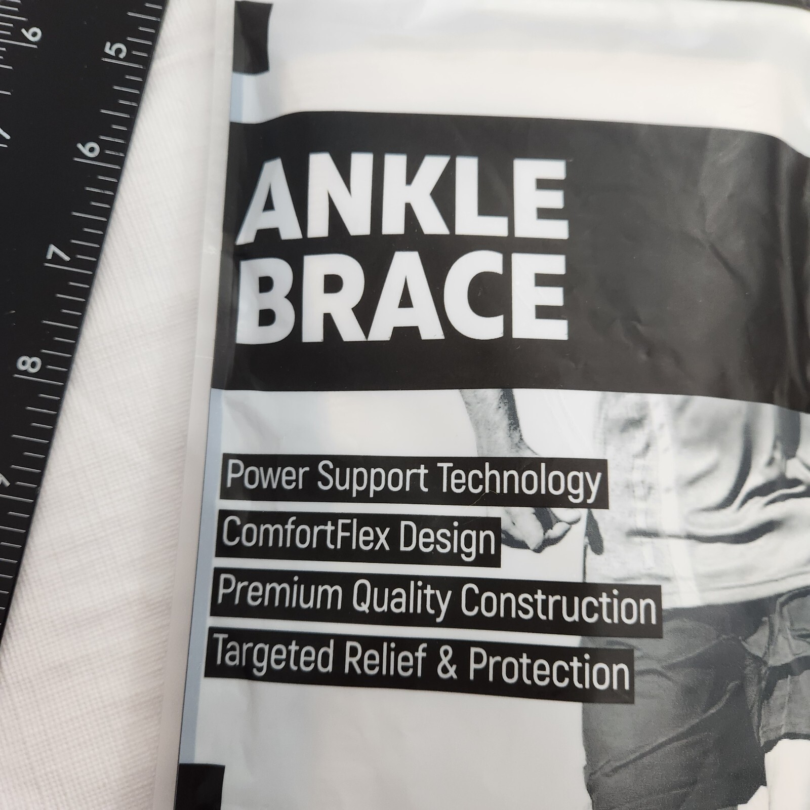 Ankle Brace Compression Sleeves Adult One Size Tan