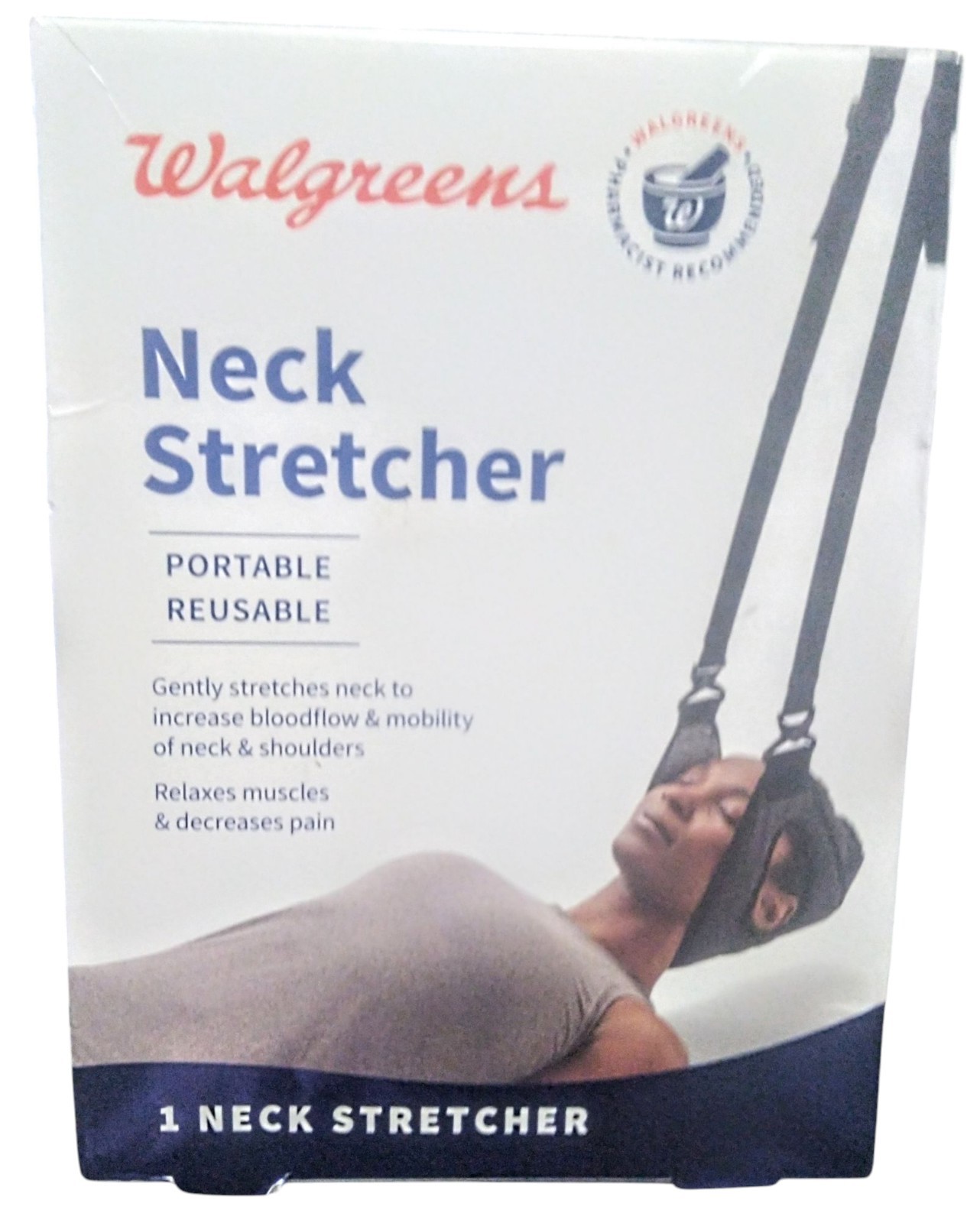 Walgreens Neck Stretcher Portable Reusable Adjustable Strap NEW IN BOX