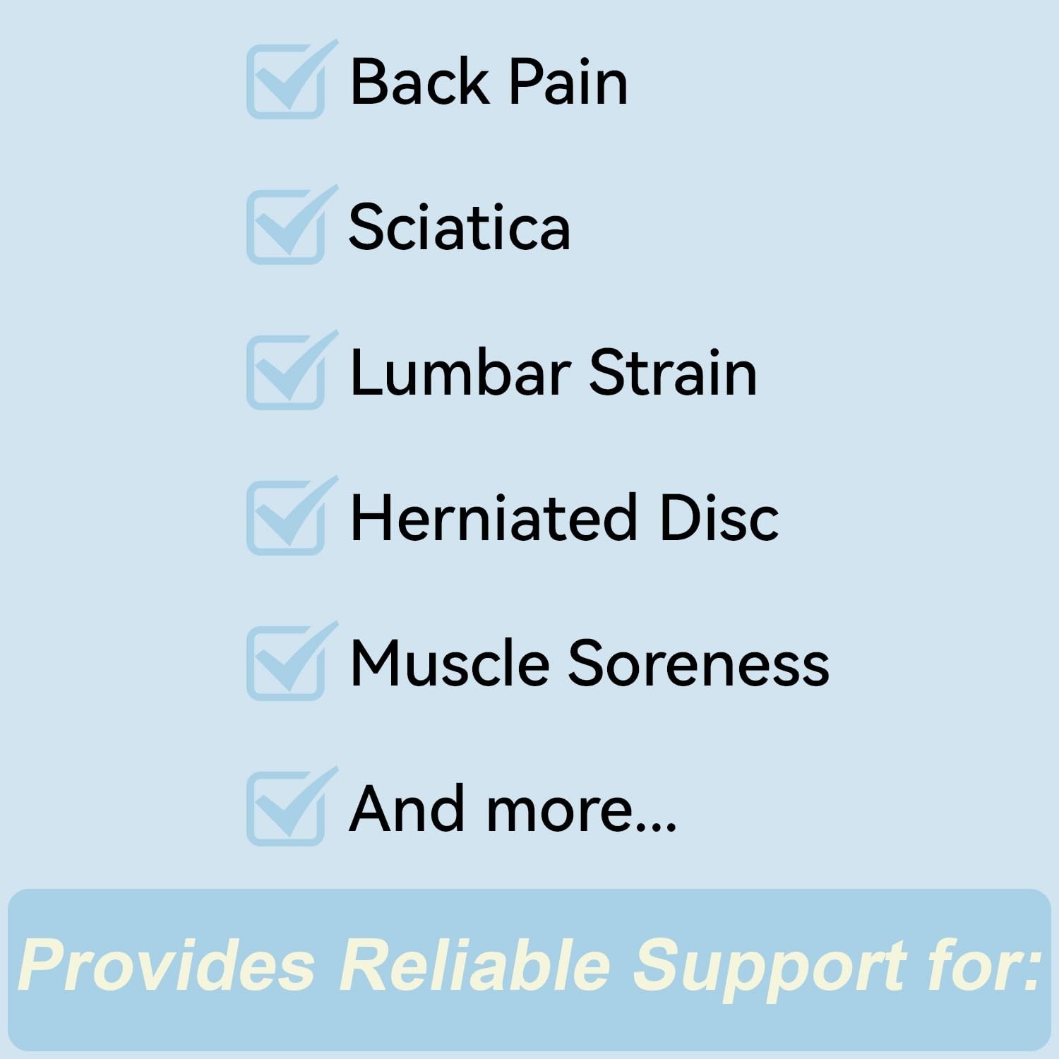 Lightweight Breathable Back Brace for Lower Back Pain Relief Lumbar Support B…