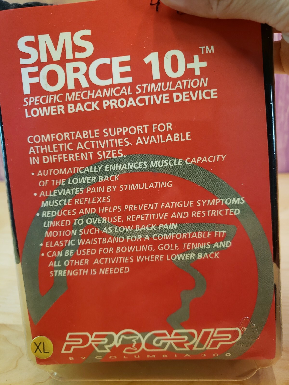 PRO GRIP SMS FORCE 10+ LOWER BACK PROACTIVE DEVICE XL Columbia 300 Bowling