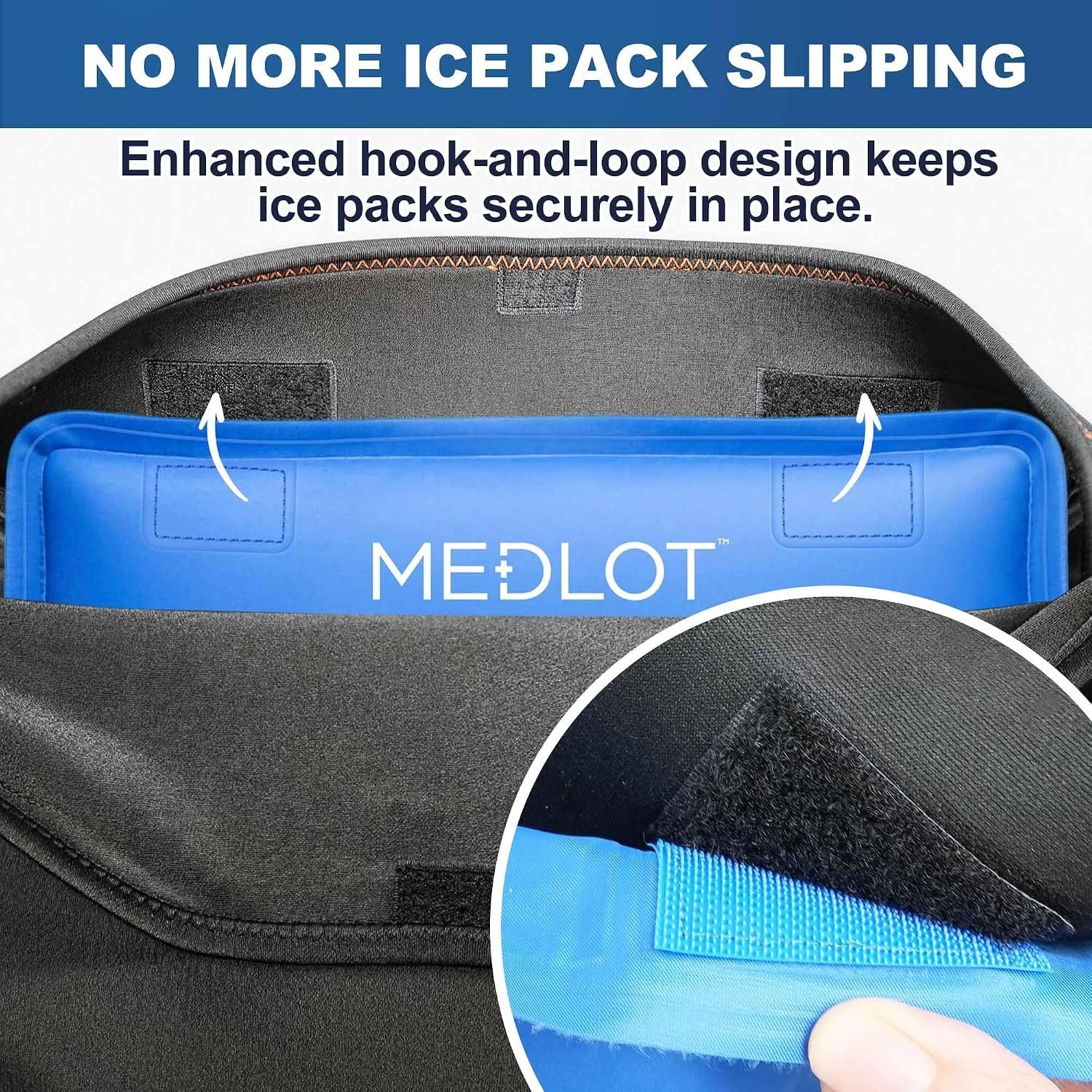 Adjustable Hip Ice Pack Wrap for Sciatica & Thigh Injuries Relief – 2 Piece Set