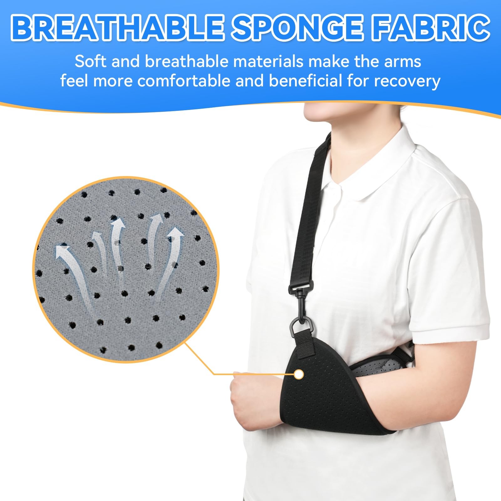 GAOUREL Arm Sling Sport Adult – Lightweight and Breathable Shoulder Immobiliz…