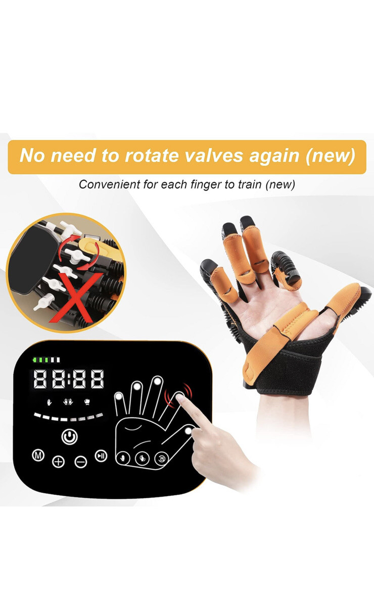 Upgraded Hand Function Rehabilitation Robot Gloves for Stroke Hemiplegia Trainer