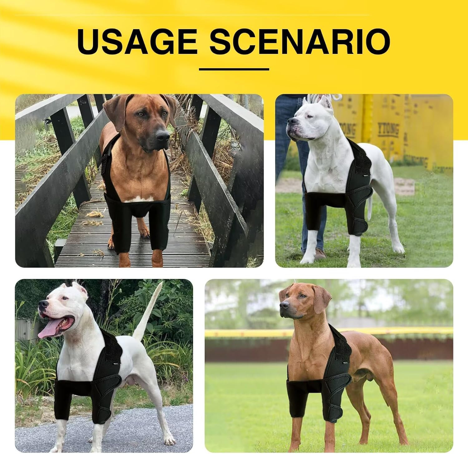 Dog Elbow Brace XL – Extra Support for Elbow Injuries, Dysplasia, Arthritis – La