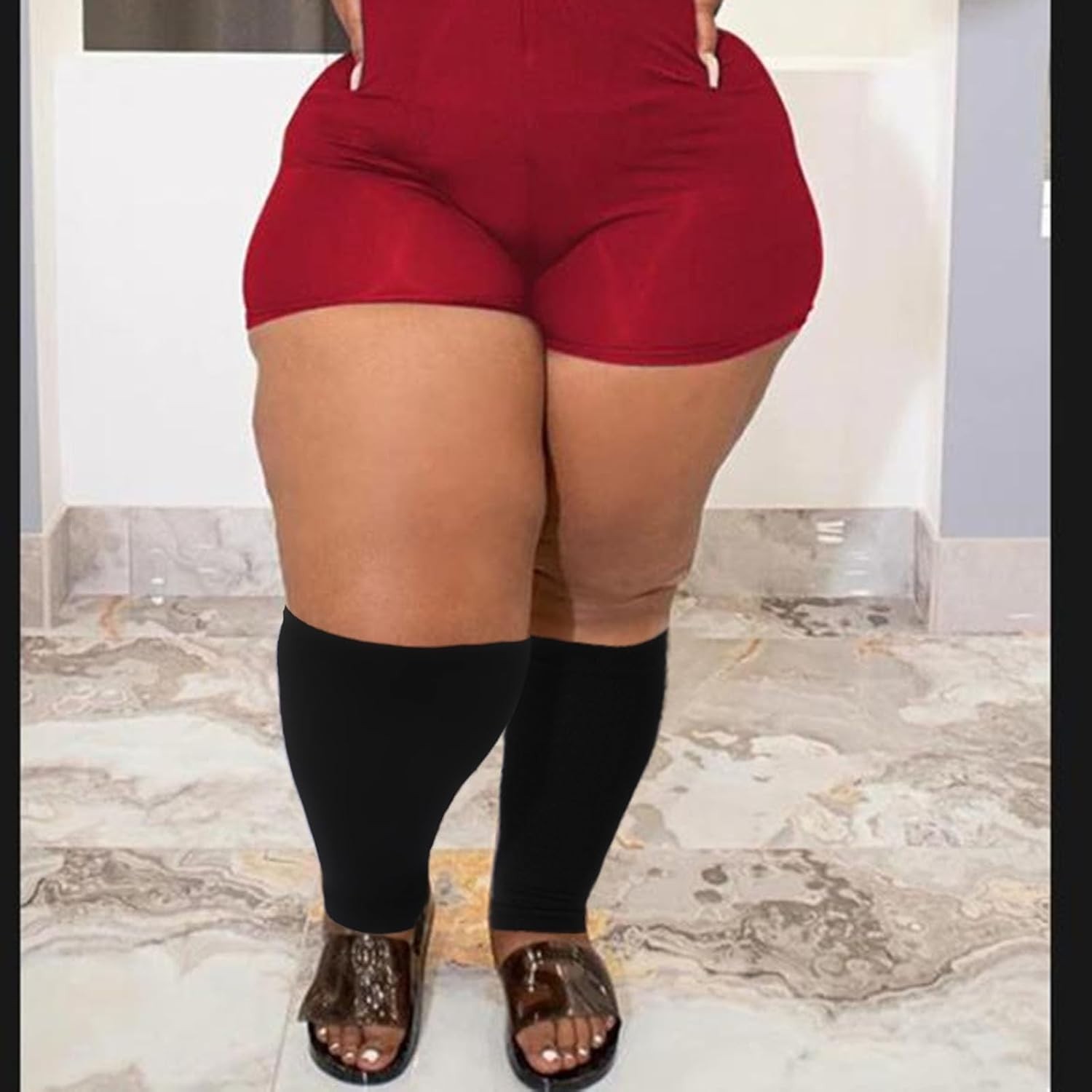 Plus Size Compression Sleeves for Calves Women Wide Calf Compression Legs Sle…