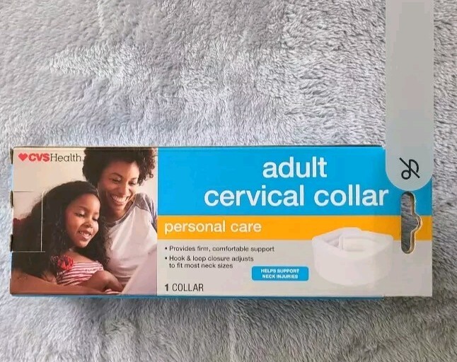 CVS Adult Adjustable Cervical Collar, One Size Fits All, New in Package