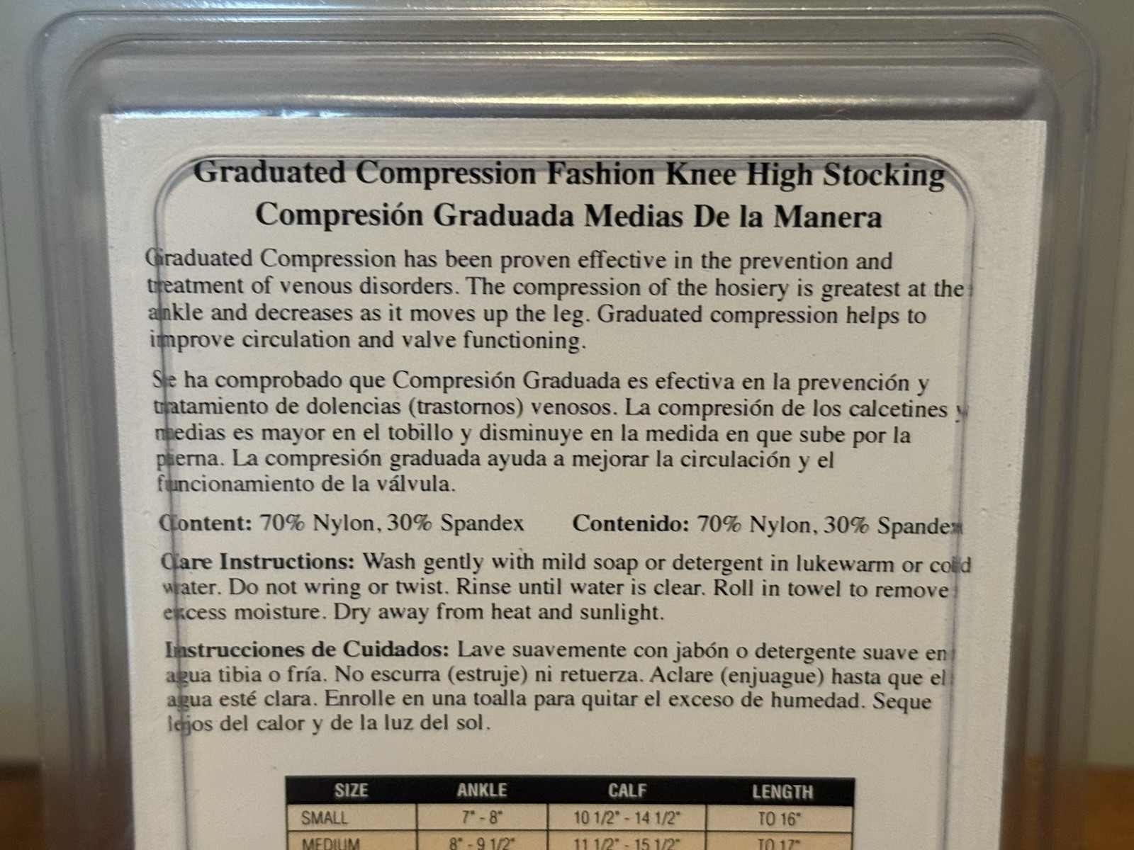 Preferred Plus Women’s Fashion Knee High Stockings Moderate Compression XL Beige