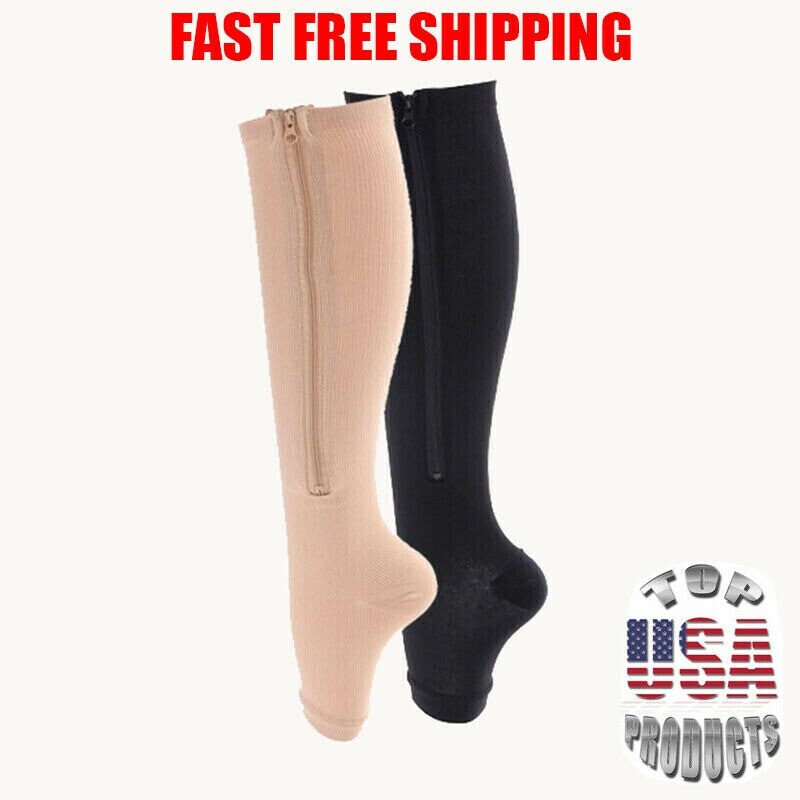 WALK-HERO 5 Pairs Compression Socks 20-30mmHg Graduated Support Mens/Womens S/2X