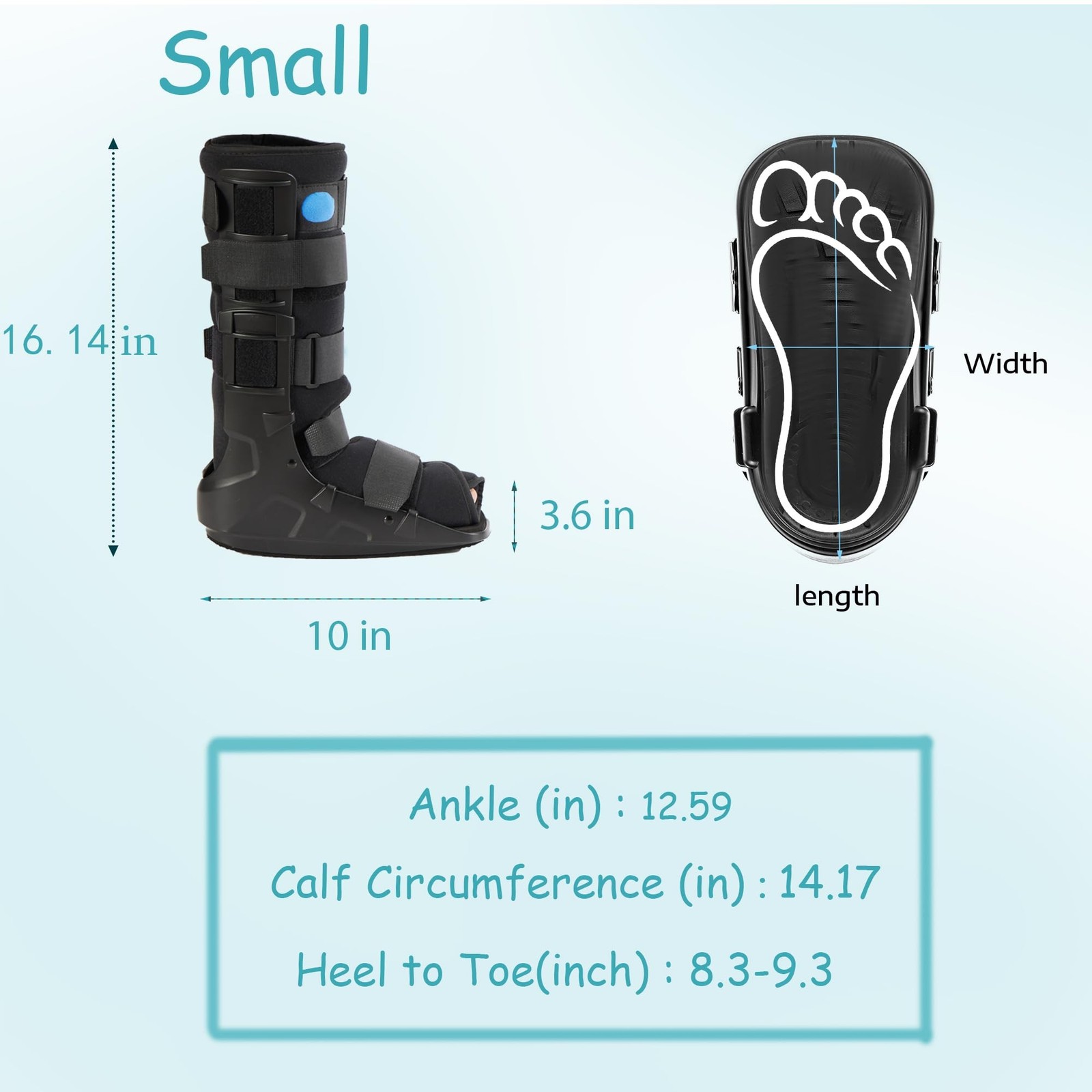 Medibot Air Cam Walker Tall Fracture Boot – Small Left or Right Foot