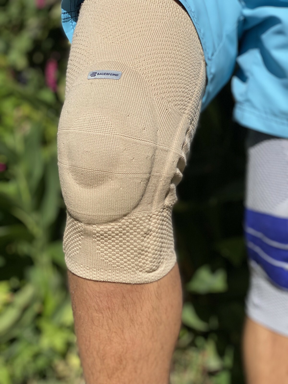 Bauerfeind GenuTrain Size 5 Knee Joint Brace Patella Support Bandage Sleeve ACL