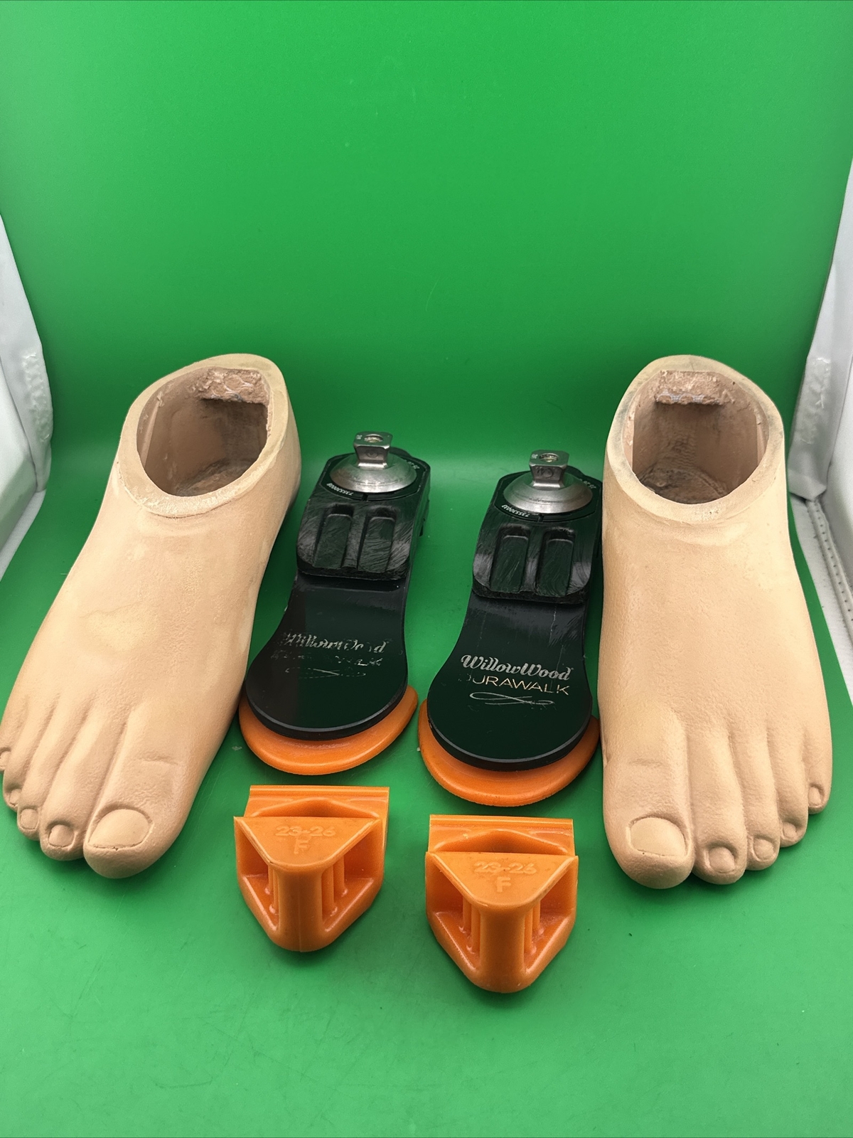 Pair Of Ohio WILLOWWOOD Willow Wood DuraWalk Prosthetic Feet. Size 27 Category 2