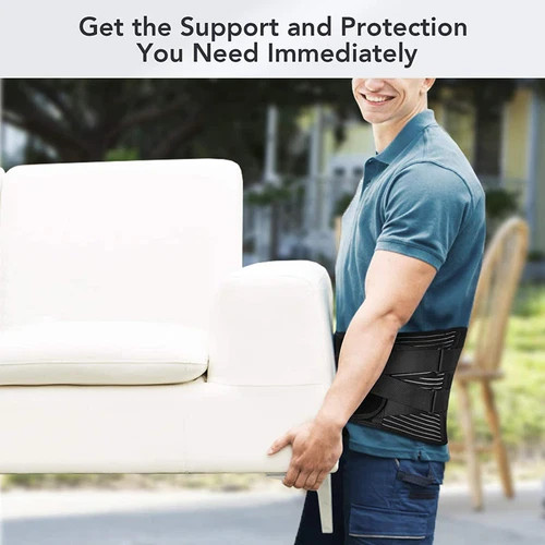 Adjustable Lumbar Support Belt for Lower Back Relief Waist Brace for Men & Women