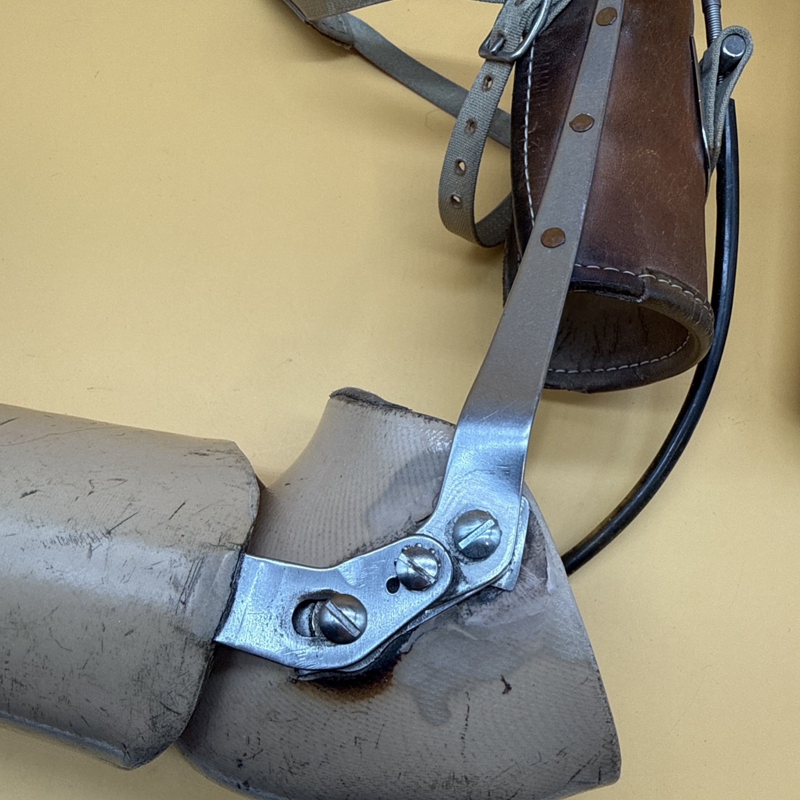 Vintage Pair Of Prosthetic Adult Arms With Parts Display Steampunk Art