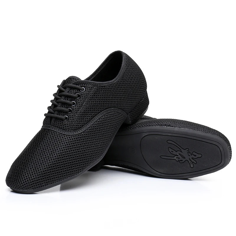 Men Soft Latin Dance Shoes Modern Dance plus-size 2.5cm heel For Boy Ballroom Ta