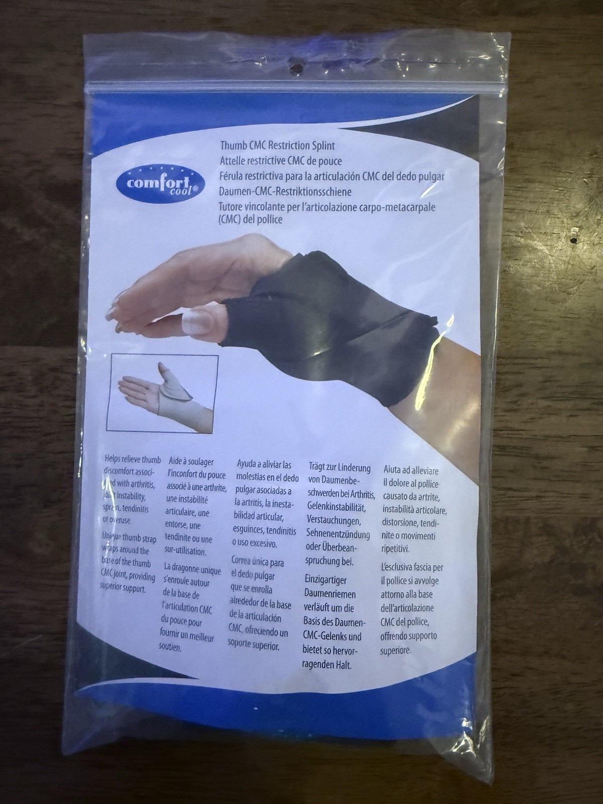 NEW Comfort Cool Thumb CMC Restriction Black RIGHT NC79547 XXS/TODDLER