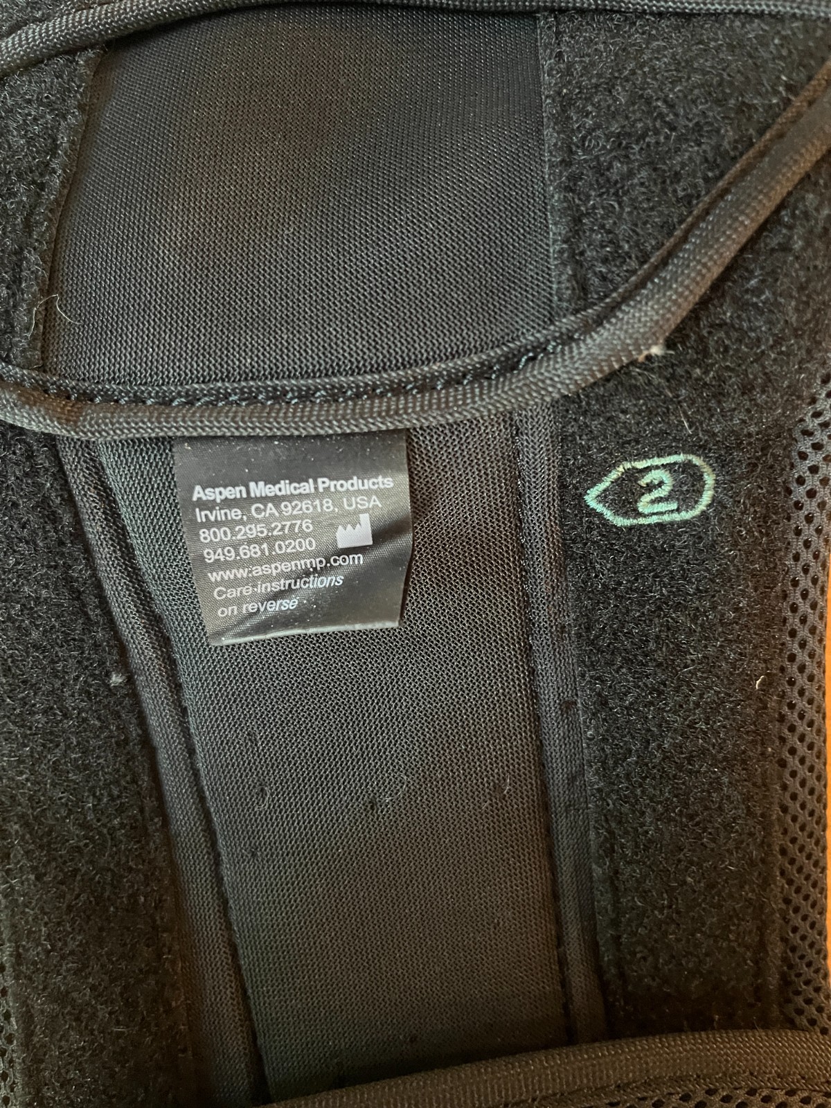 Aspen Horizon Lower Back Brace Belt Lumbar Support Adjustable Size Unisex