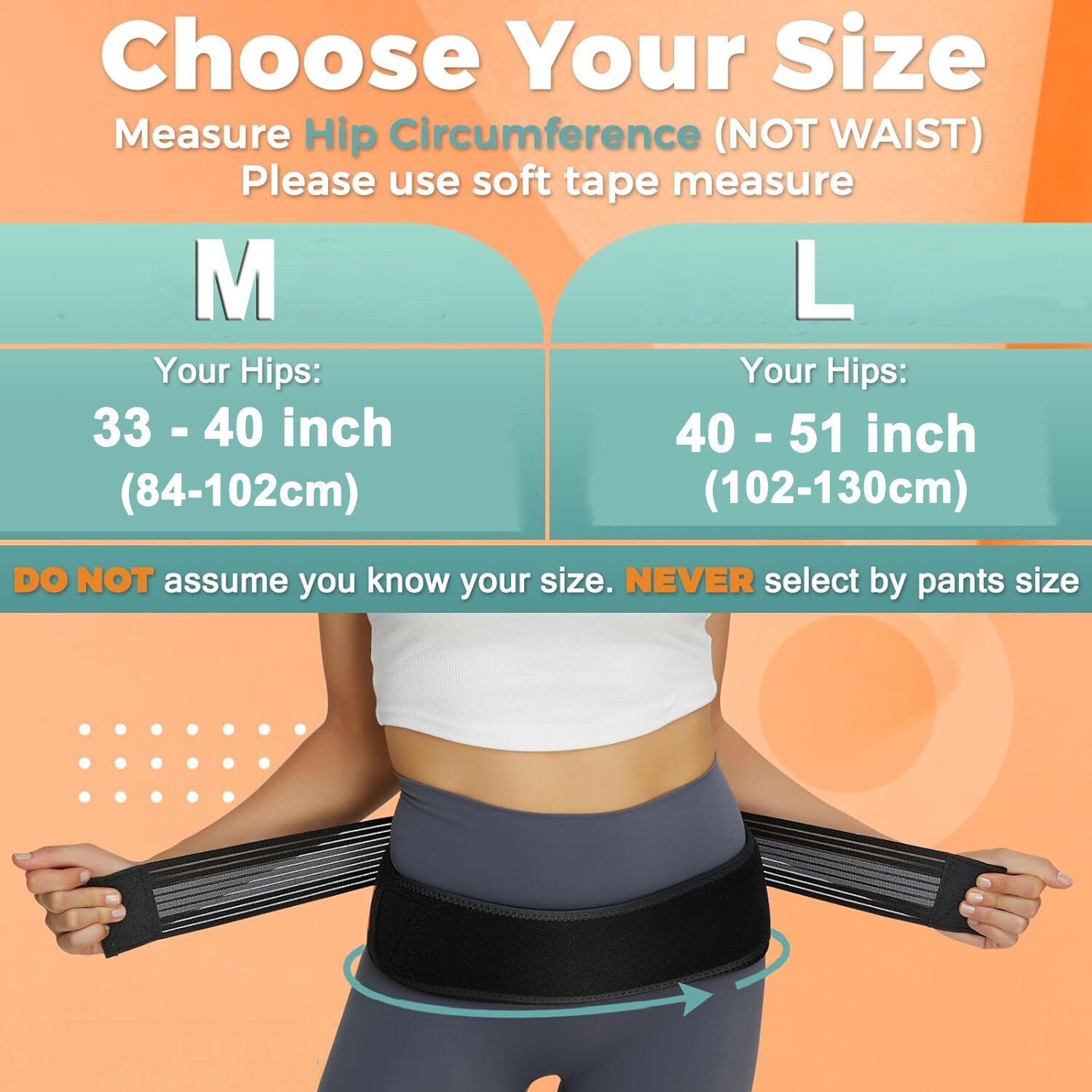 Pelvic Lower Back Hip Support Sacroiliac Belt Si Joint Pain for Women & Men