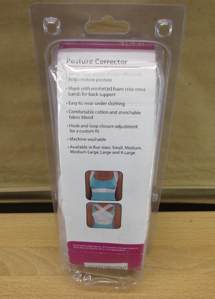 DMI Posture Corrector for Men & Women Size M/L NEW Open Box Adjustable Brace