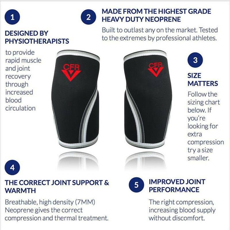 Knee Support Compression Sleeves Weightlifting 7mm Neoprene Sleeve Squats Brace