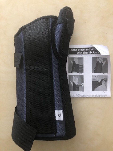 Sammons Preston Thumb Spica Wrist Brace, MC and CMC Joint Support, Right, XLarge