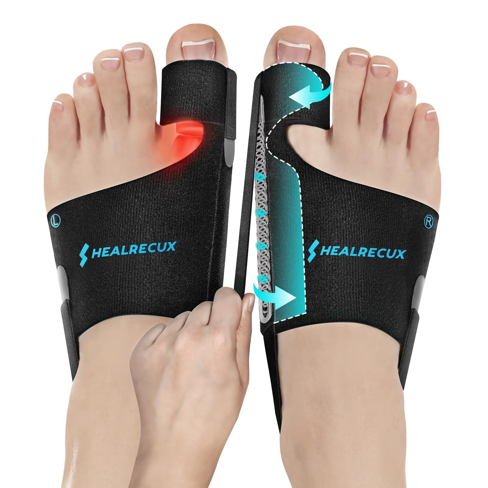 Adjustable Bunion Corrector for Men & Women, Big Toe Straightener Splints with G