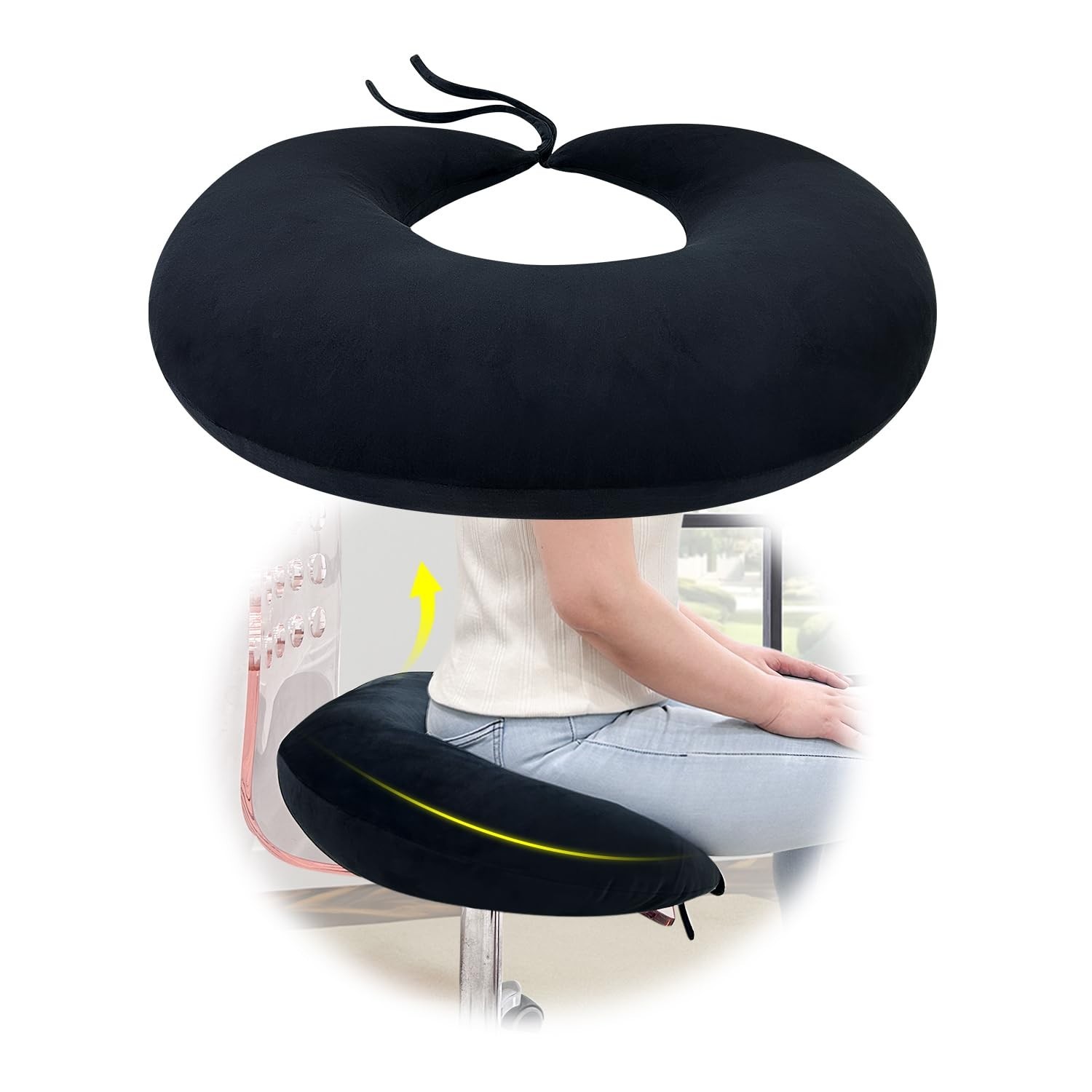 BBL Pillow for Post Surgery Recovery, Booty Lumbar Seat Cushion & Hip Support