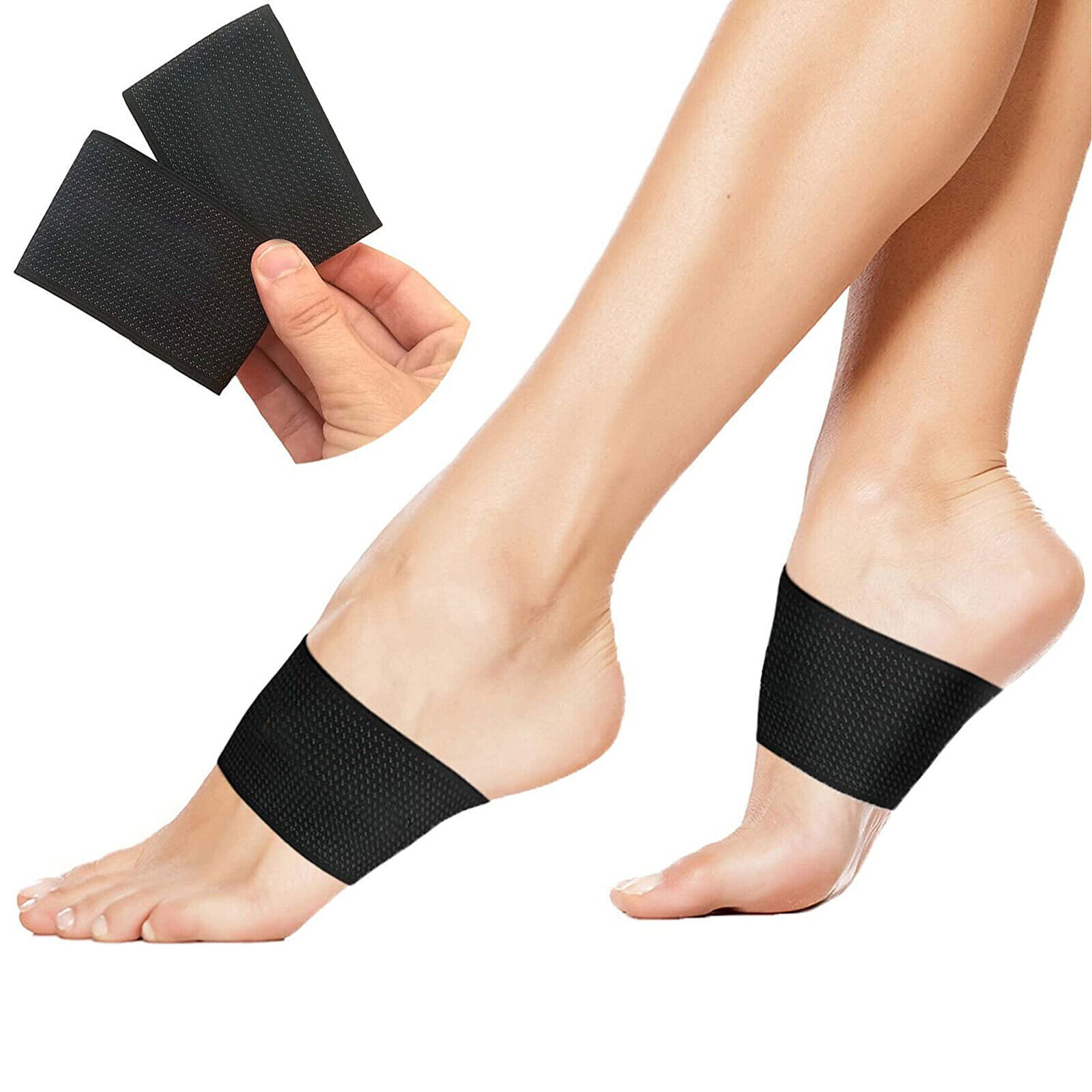 1/2 Pairs Compression Arch Support Sleeves Plantar Fasciitis Foot Pain Relief