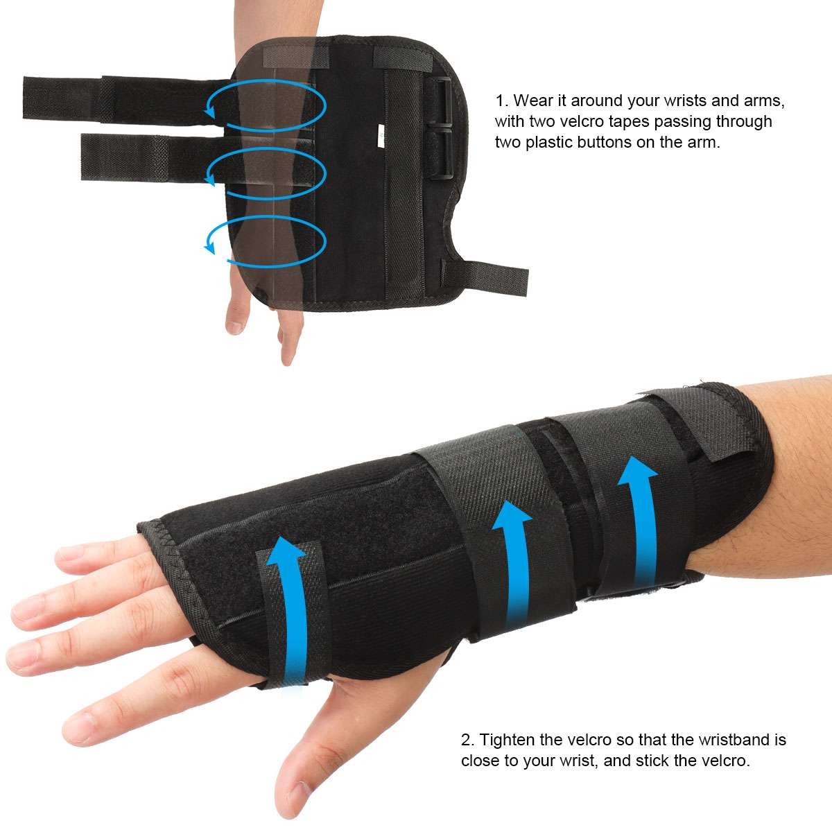 Wrist Hand Support Brace Compression Splint Carpal Tunnel Sprain Arthritis Gym