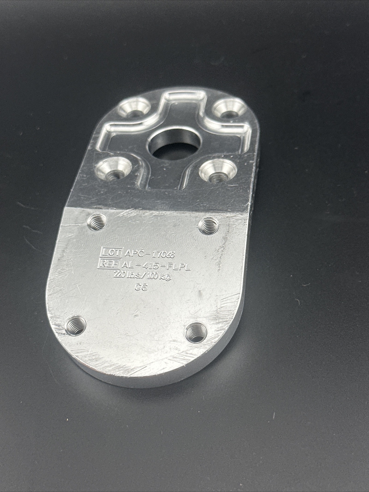 15 Degree Prosthetic Flexion Plate. Prosthetic Component, Part, Adapter