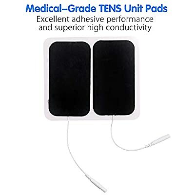 TENS Unit Replacement Pads Large Electrodes Rectangular Pads 40 Pcs 2″ x 3.5″
