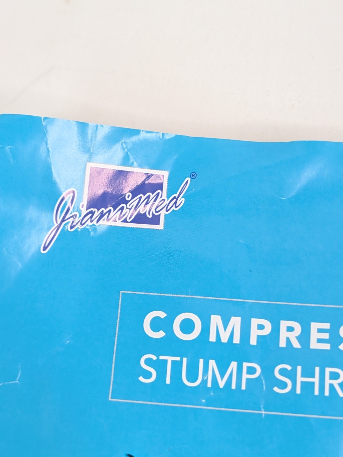 JianiMed Below Knee Stump Shrinker Sock XL 20-30 mmHg 15″ Beige New