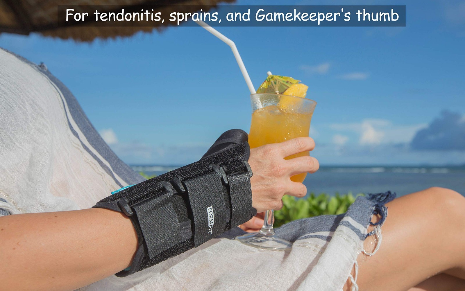 Thumb Spica Brace for DeQuervain’s Tendonitis, Arthritis, Gamekeeper’s Thumb | R