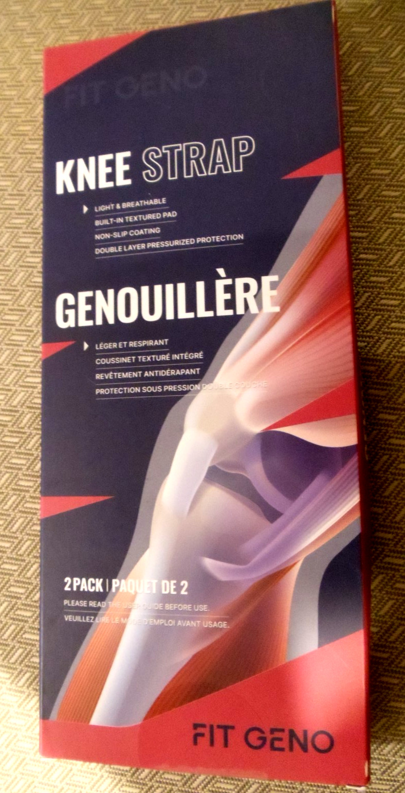 FIT GENO Knee Strap Double Layer Pressurized Protection 2 pack