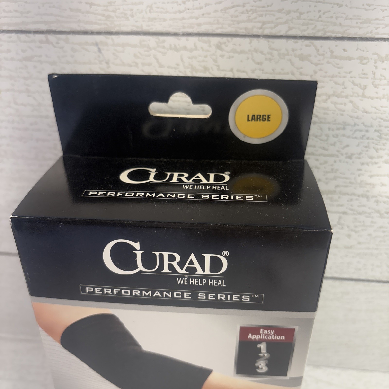 Curad Elastic Pull-Over Elbow Support Black Large