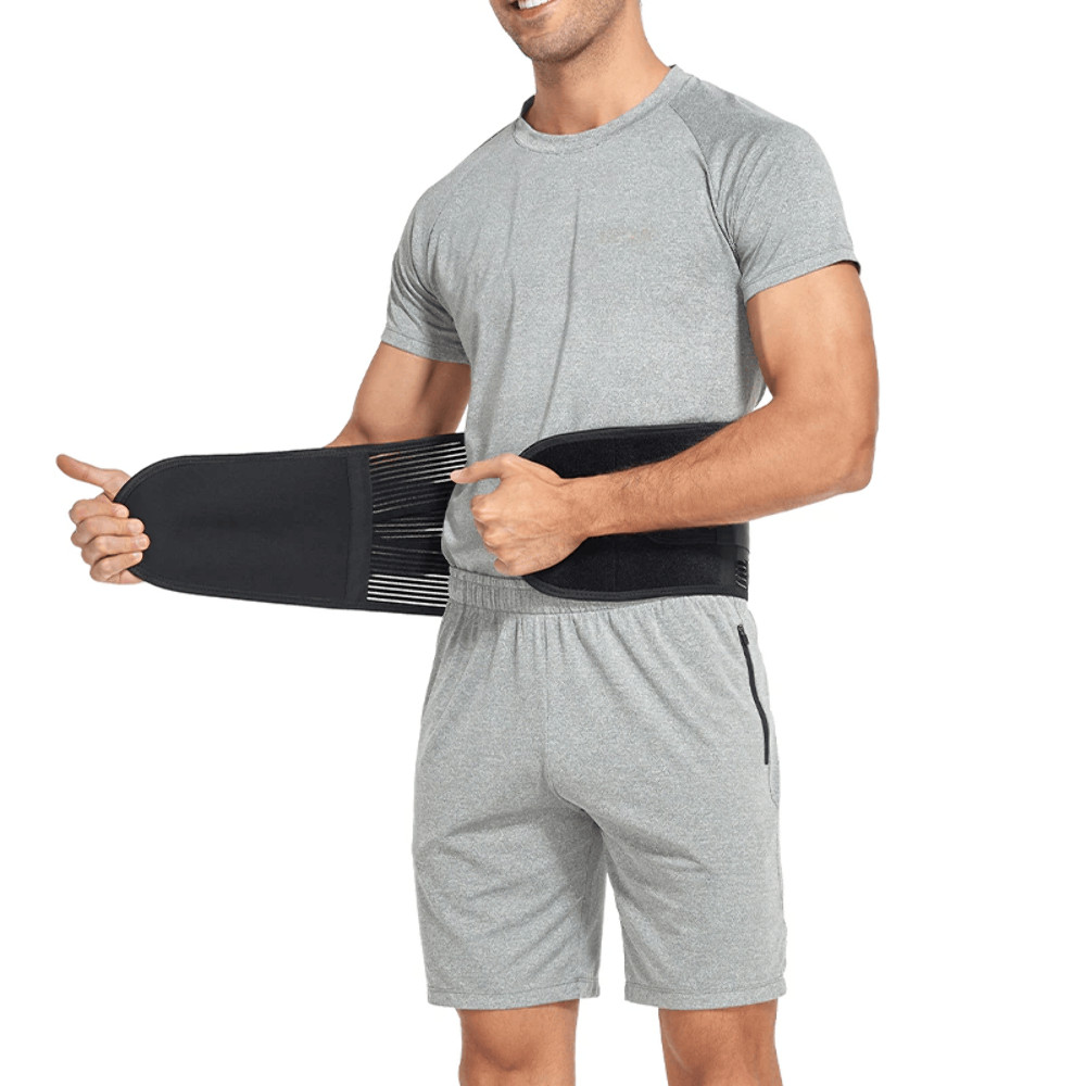 Adjustable Lower Back Support Brace Lumbar Pain Relief Waist Belt For Men Women