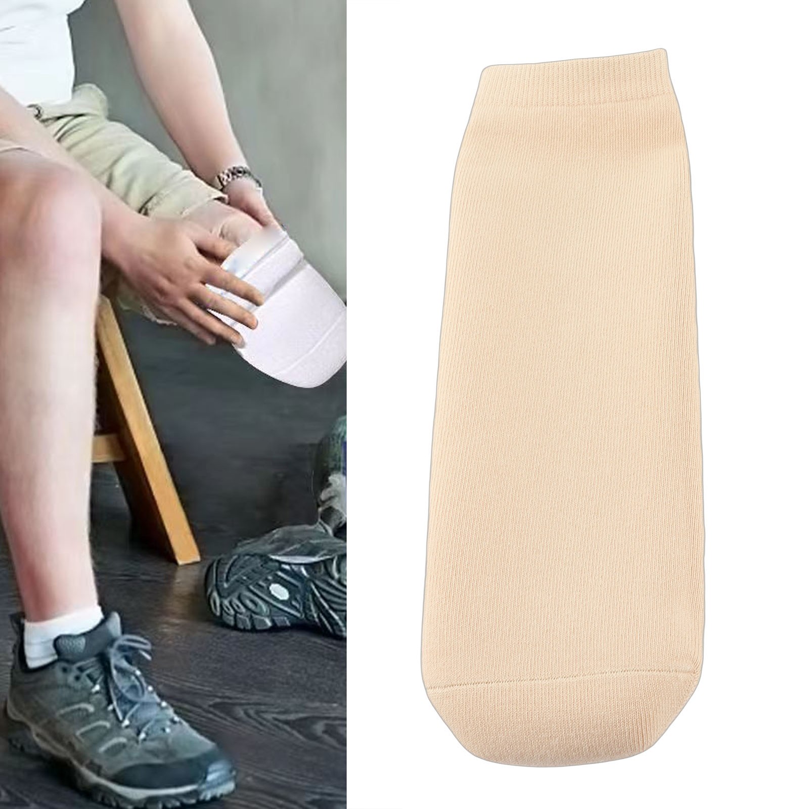 1-Pack Below Knee Gel Prosthetic Stump Shrinker For Comfortable Fitment For