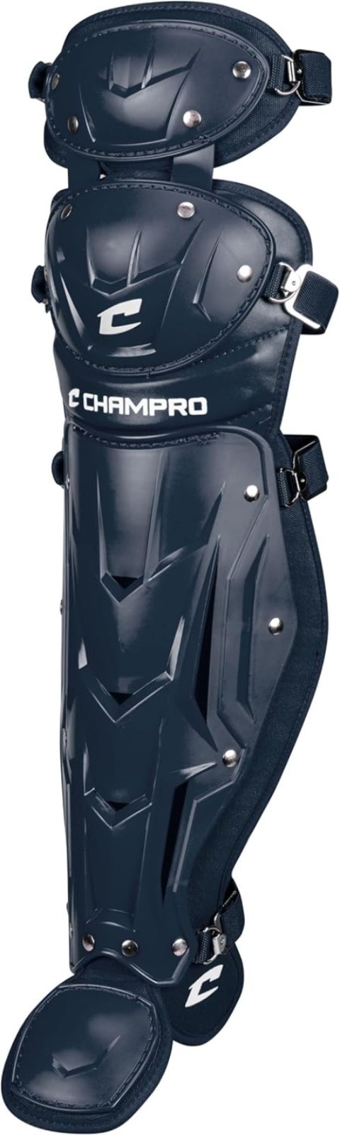 Optimus MVP Double Knee Leg Guards for Youth Baseball – Navy, Size 12