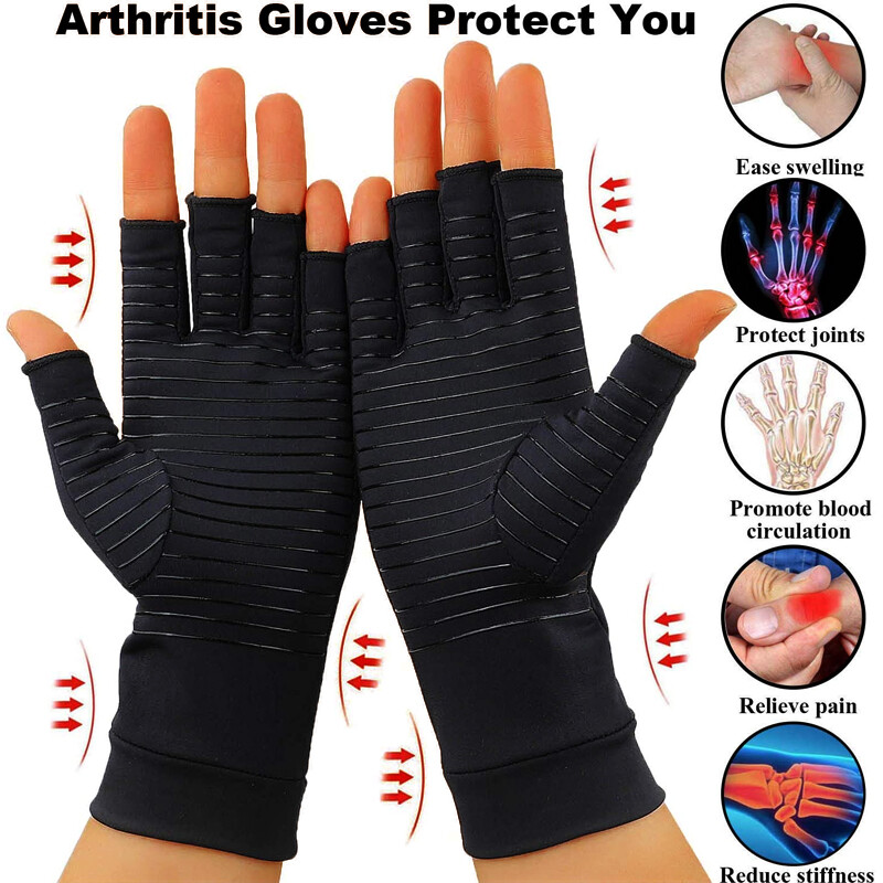 Cooper Arthritis Gloves Compression Wrist Support Therapy Health Rheumatoid BML