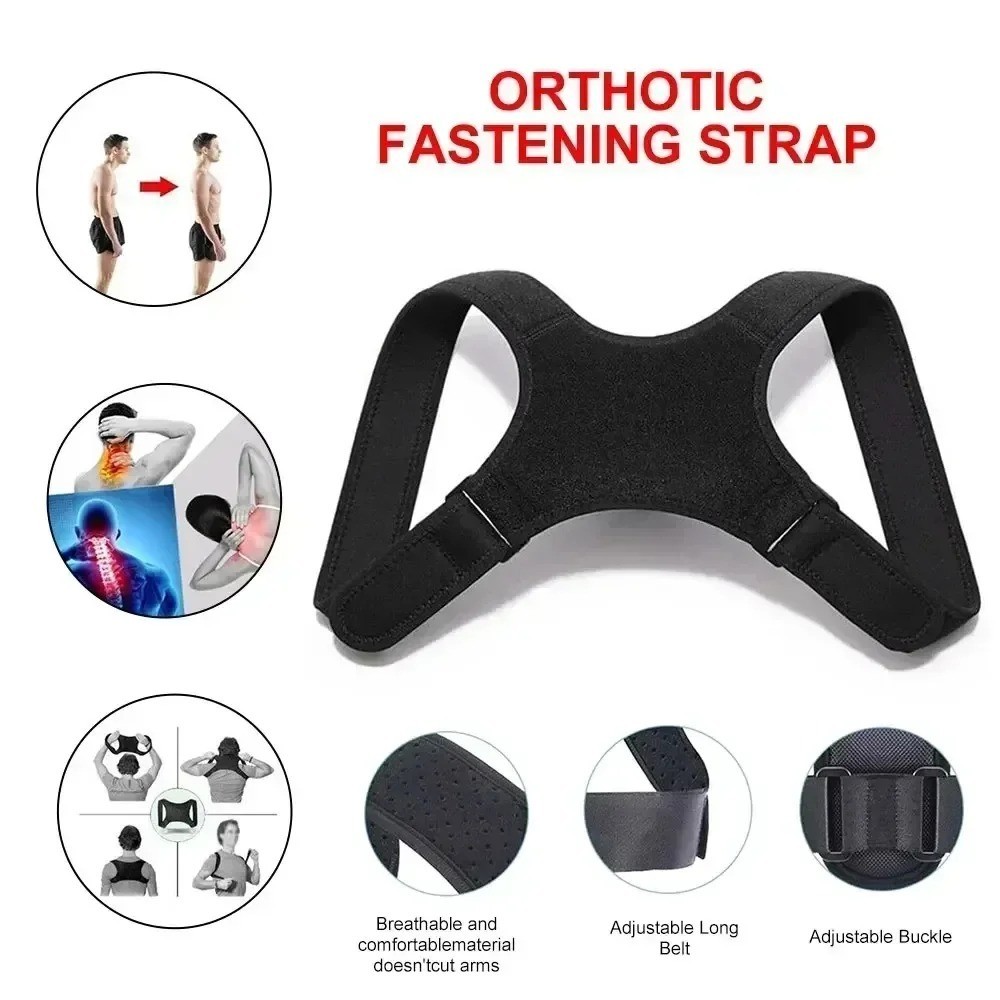 Back Posture Corrector Shoulder Straight Support Brace Belt Therapy Men Women
