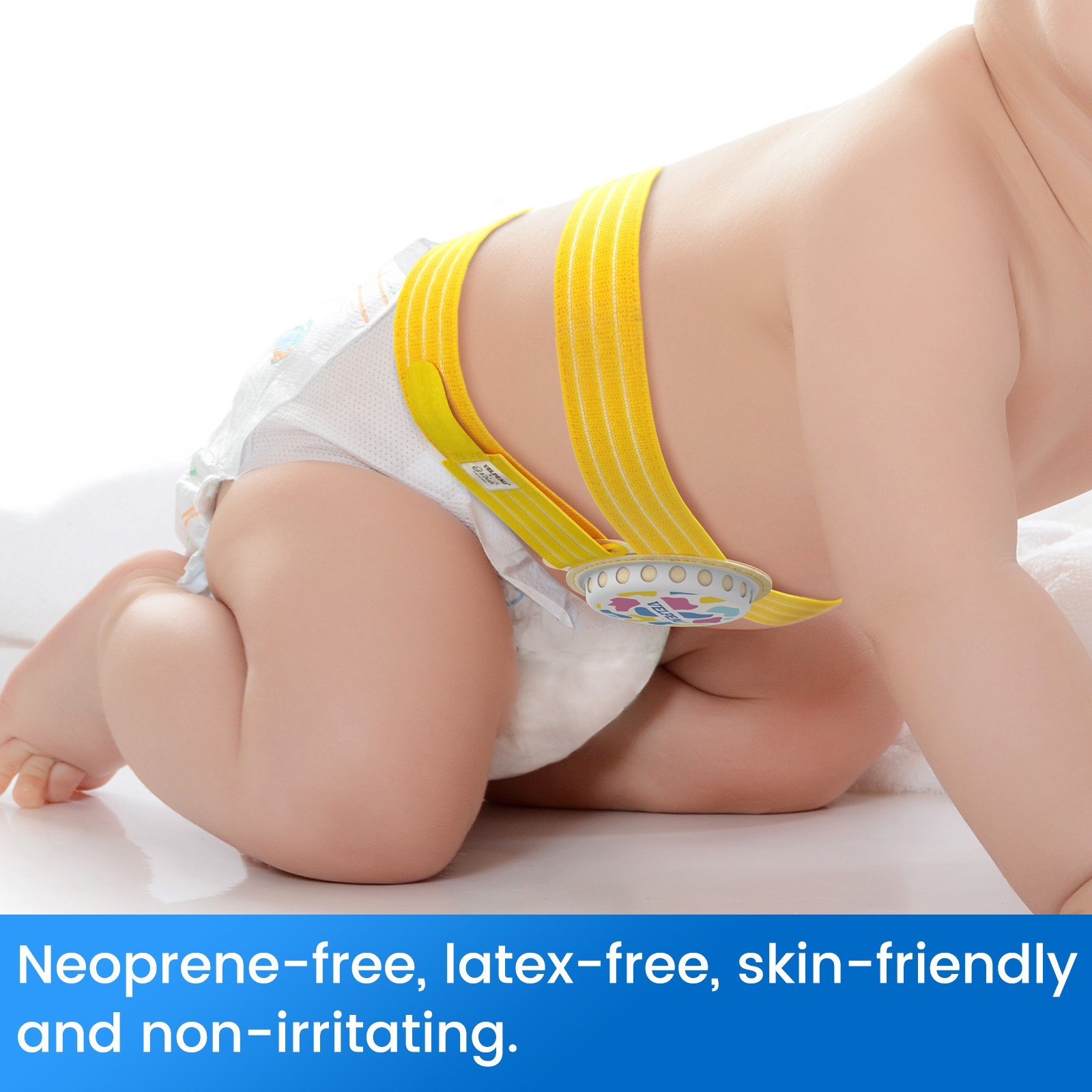 Velpeau Umbilical Hernia Belt Baby Newborn -Anti Displacement Slip -with 3 Pads