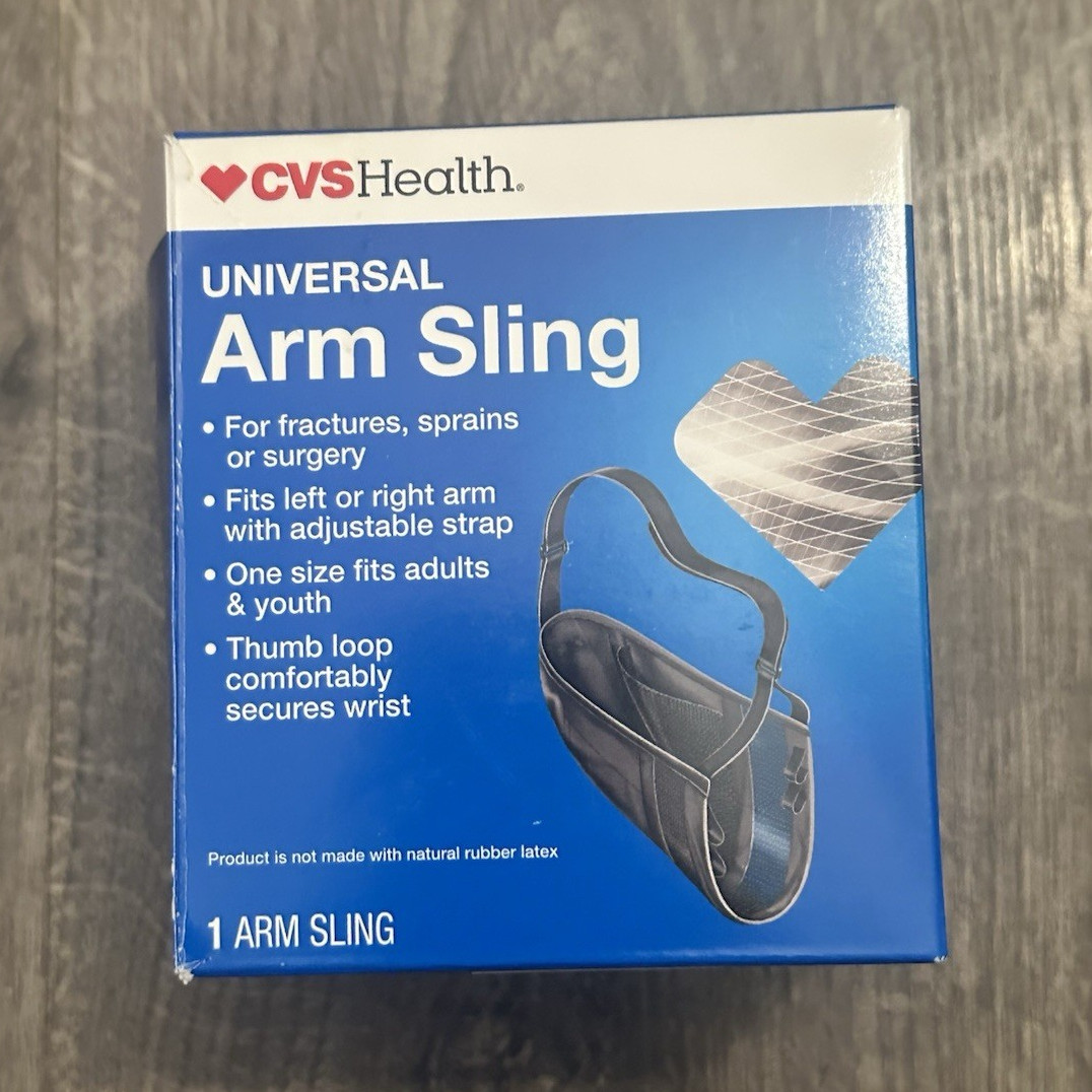 CVS Health Universal Arm Sling Support Adjustable Black One Size