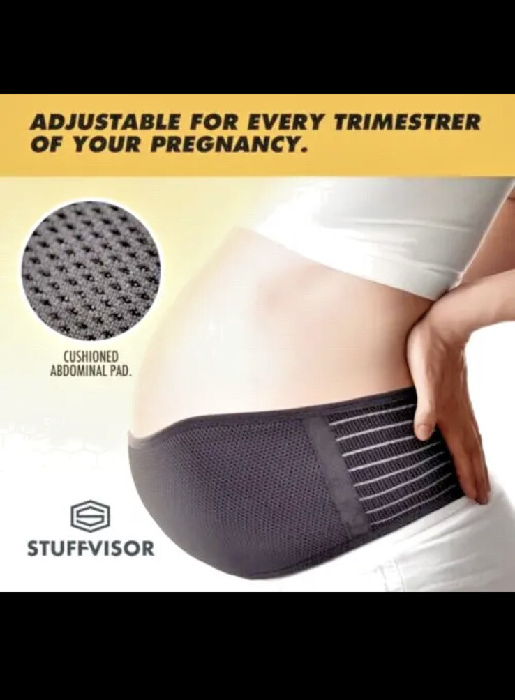 NEW Maternity Support Band. Back, Lumbar Abdominal Relief. Color Blk. NEW